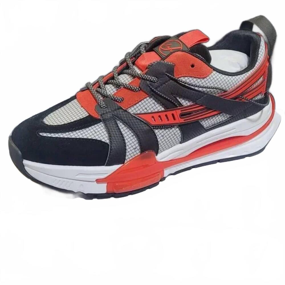 NEW JAVI men's pursue sneakers in red / black / white